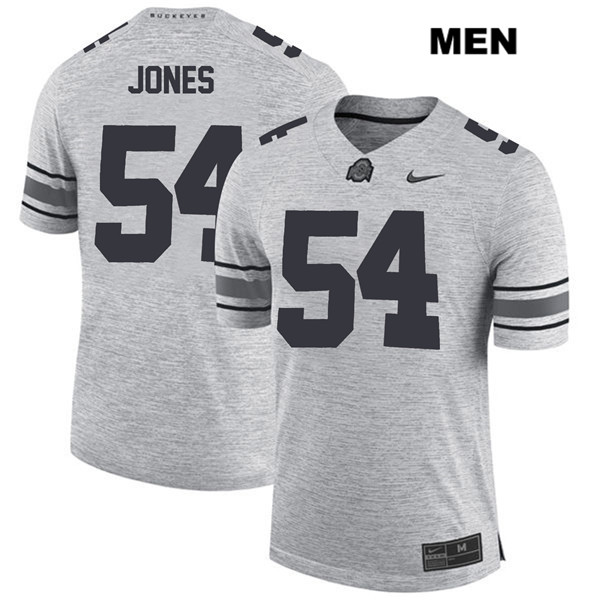 Ohio State Buckeyes Men's Matthew Jones #54 Gray Authentic Nike College NCAA Stitched Football Jersey XR19Q11OV